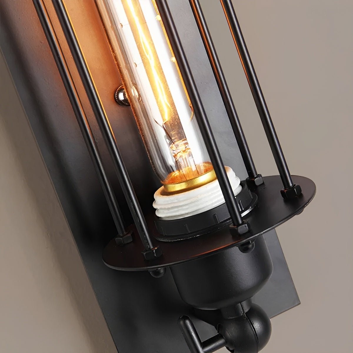 Retro Hardwired Metal Sconce with Glass Shade – 1 to 4 Bulbs – 7 Finishes – Workshop Farmhouse Hallway Lighting | Thomler