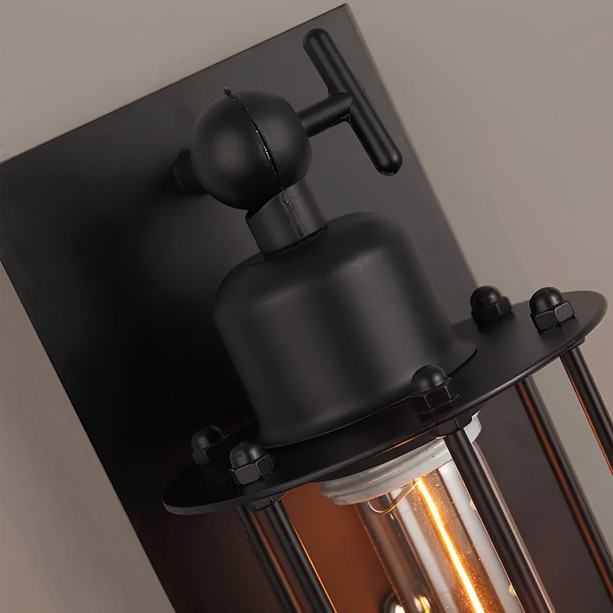 Retro Hardwired Metal Sconce with Glass Shade – 1 to 4 Bulbs – 7 Finishes – Workshop Farmhouse Hallway Lighting | Thomler