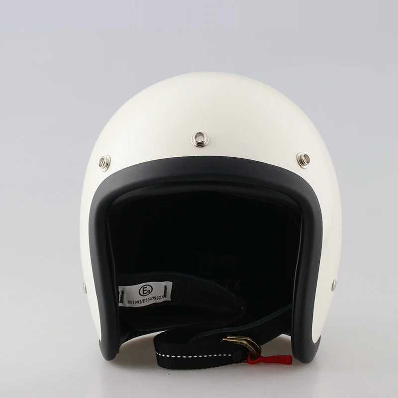 Half-Shell Retro Motorcycle Helmet DOT ECE Approved Open Face Cruiser Riding Headgear for Men Women Street Bike Chopper Bobber Scooter | Thomler