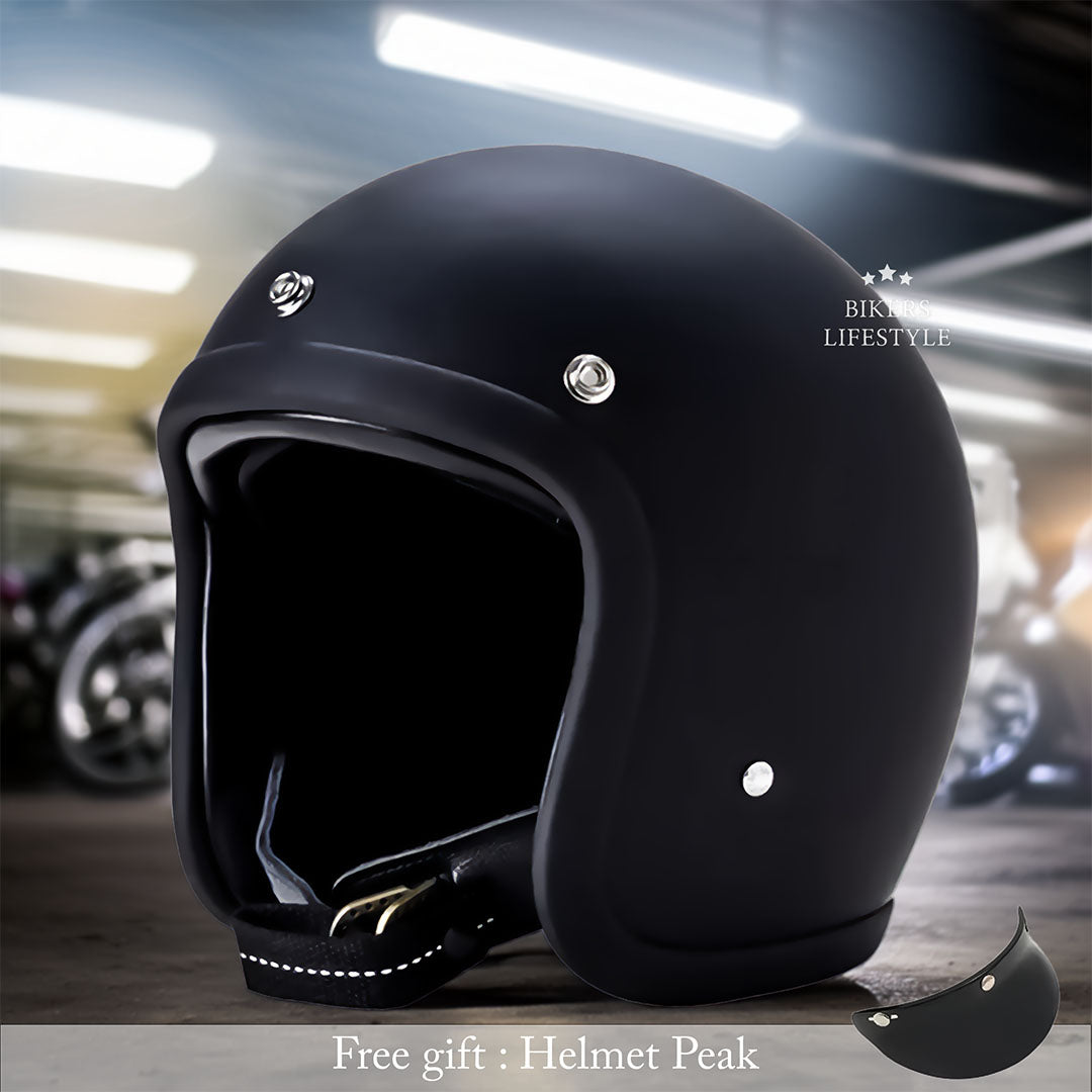 Half-Shell Retro Motorcycle Helmet DOT ECE Approved Open Face Cruiser Riding Headgear for Men Women Street Bike Chopper Bobber Scooter | Thomler