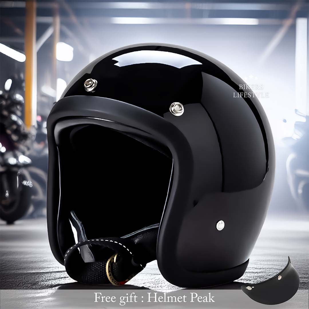 Half-Shell Retro Motorcycle Helmet DOT ECE Approved Open Face Cruiser Riding Headgear for Men Women Street Bike Chopper Bobber Scooter | Thomler