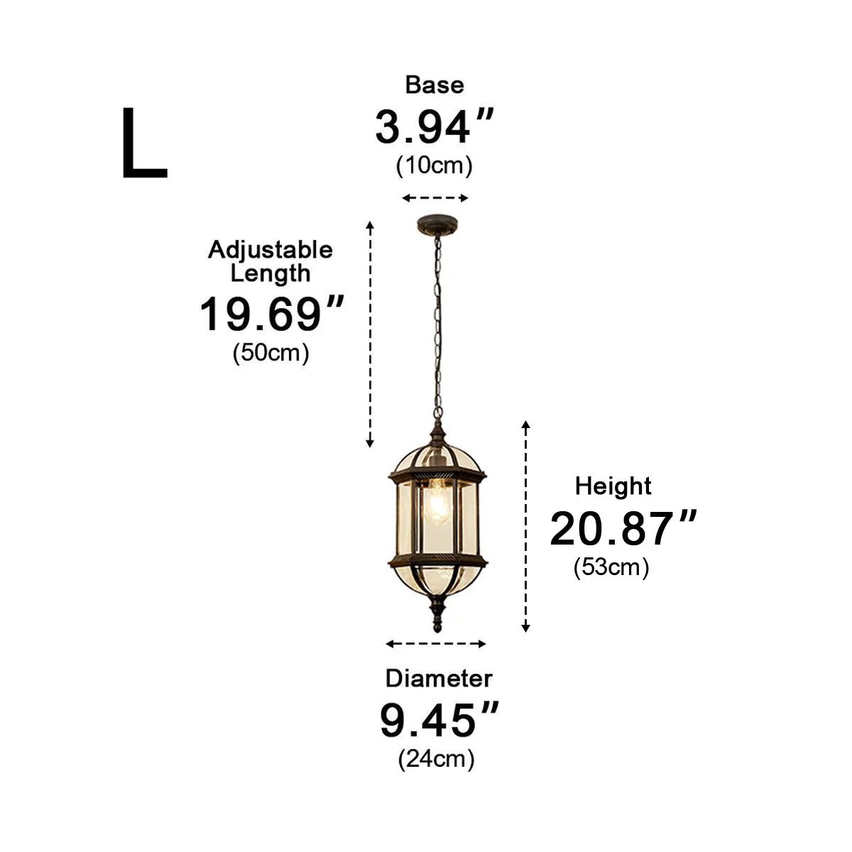 Old-World Cylinder LED Hanging Fixture for Patios, Porches & Outdoor Spaces – Die-Cast Aluminum | Thomler