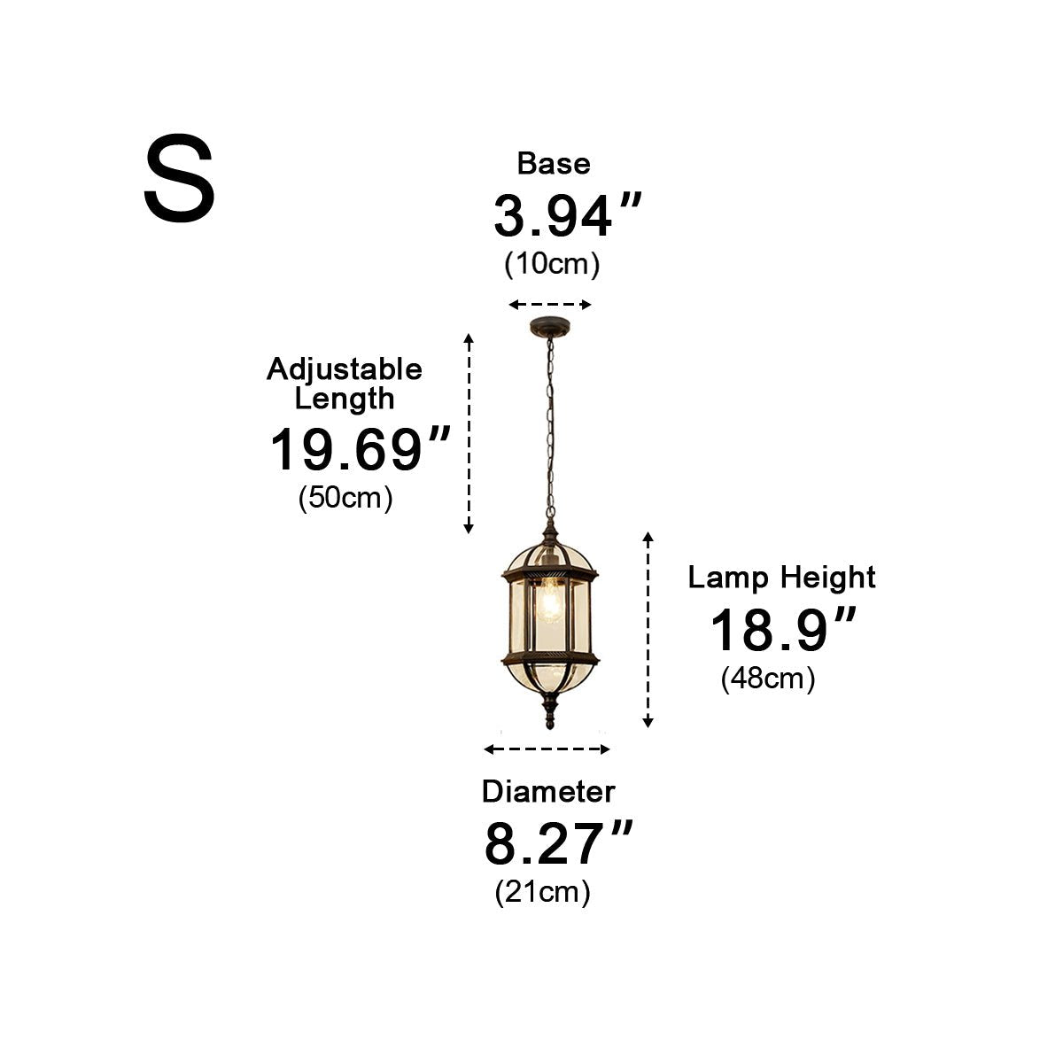Old-World Cylinder LED Hanging Fixture for Patios, Porches & Outdoor Spaces – Die-Cast Aluminum | Thomler