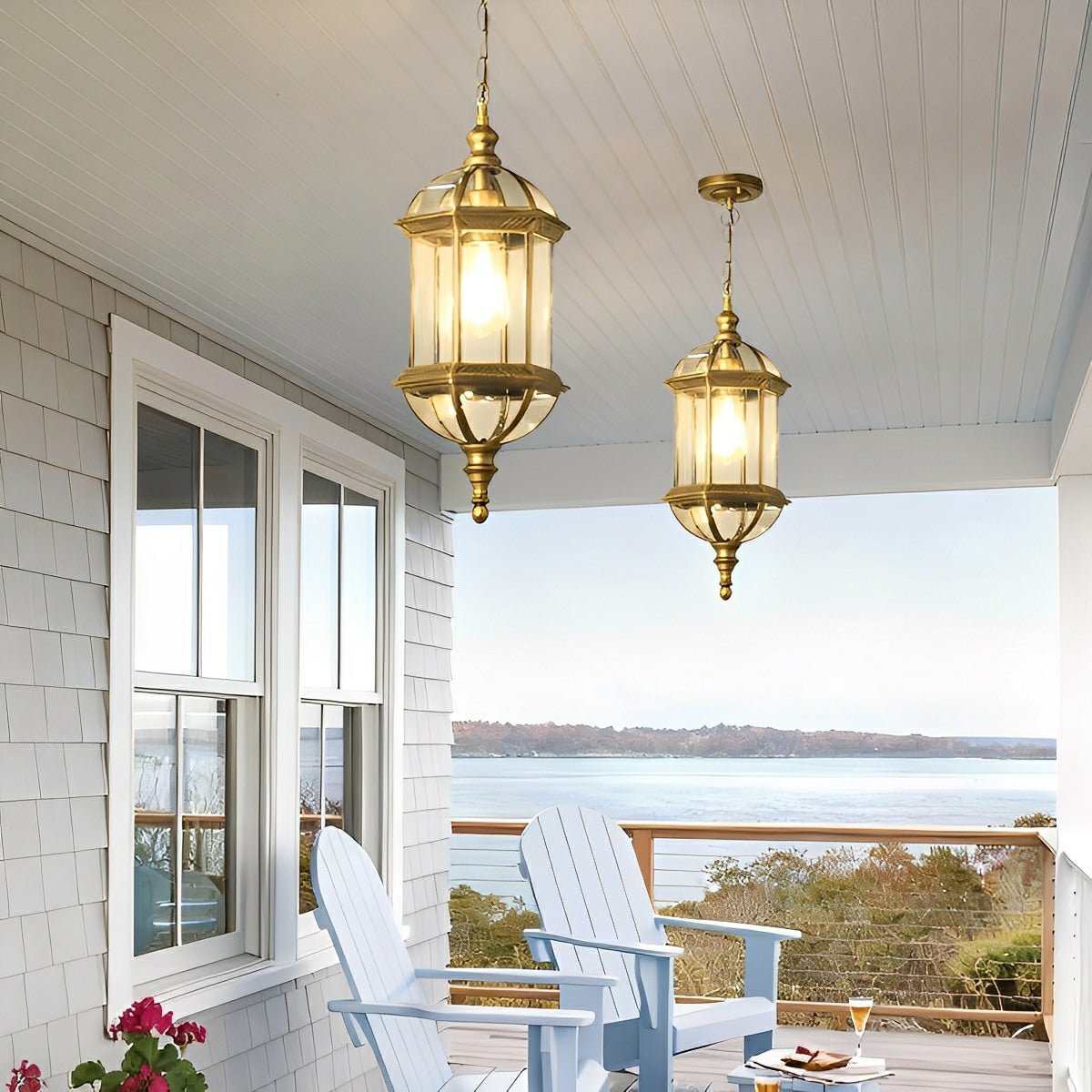 Old-World Cylinder LED Hanging Fixture for Patios, Porches & Outdoor Spaces – Die-Cast Aluminum | Thomler