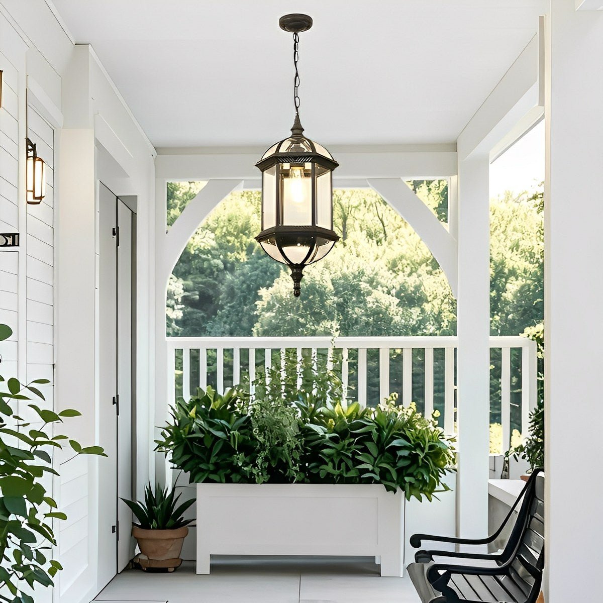 Old-World Cylinder LED Hanging Fixture for Patios, Porches & Outdoor Spaces – Die-Cast Aluminum | Thomler