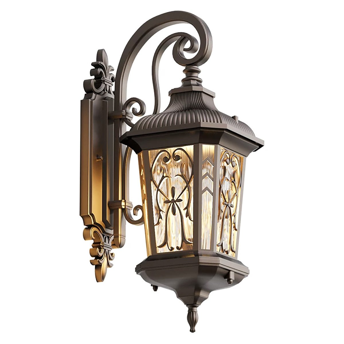 Wall Light Cast Aluminium E27 52.0 cm Dark Bronze Outdoor Porch Lantern Waterproof Exterior Facade Lamp | Thomler