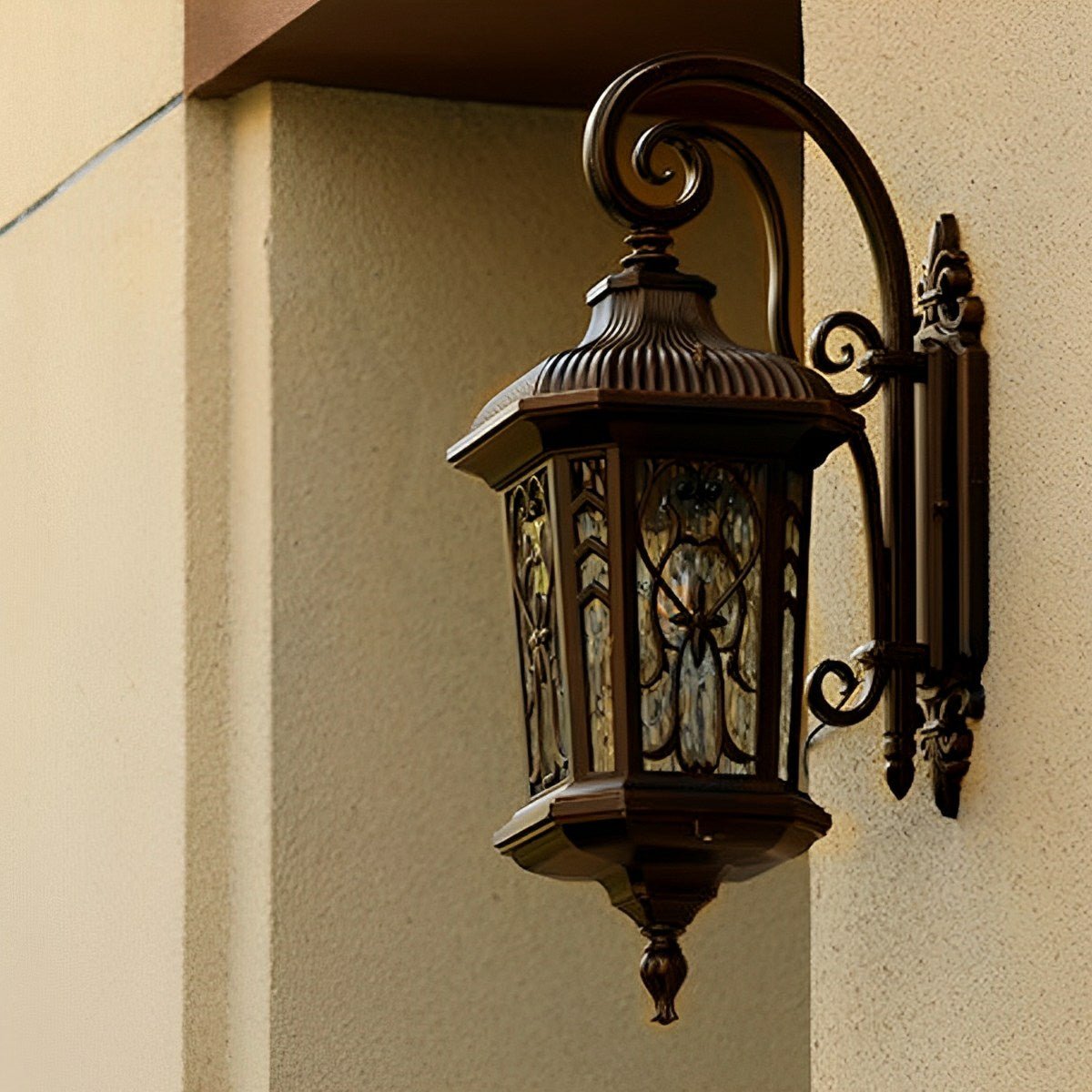 Wall Light Cast Aluminium E27 52.0 cm Dark Bronze Outdoor Porch Lantern Waterproof Exterior Facade Lamp | Thomler