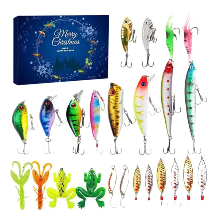 Fishing Tackle Advent Calendar – 24-Day Angler's Countdown with Lures, Hooks & Gear | Thomler