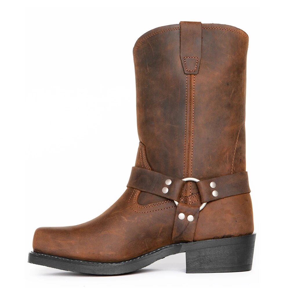 Men's Western-Style Leather Boots for All-Day Comfort & Rugged Durability | Thomler