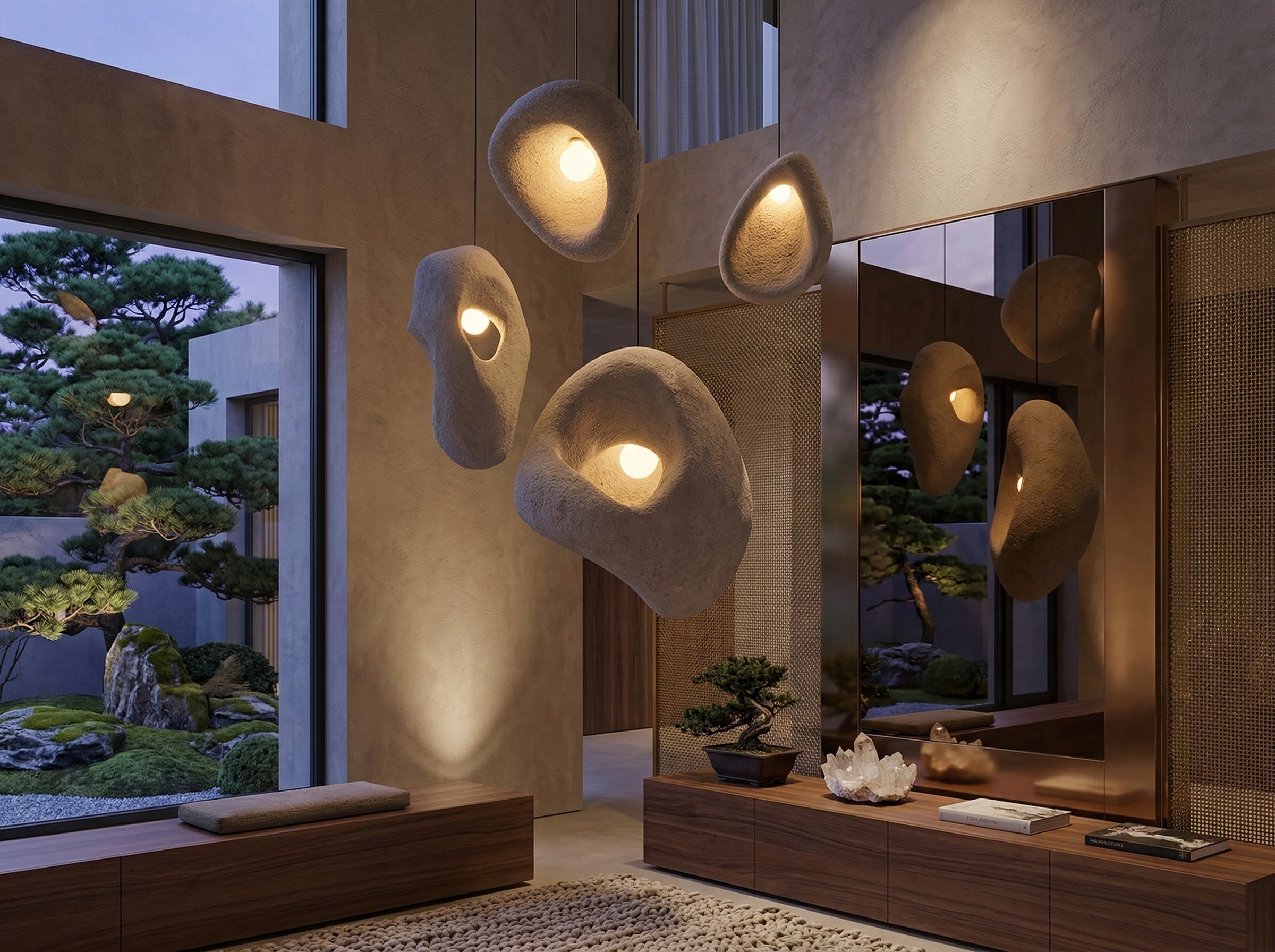 Pendant Light Resin E27 110–120V Hanging Living Room Sculptural Ceiling Fixture Modern Minimalist Artistic Lighting | Thomler