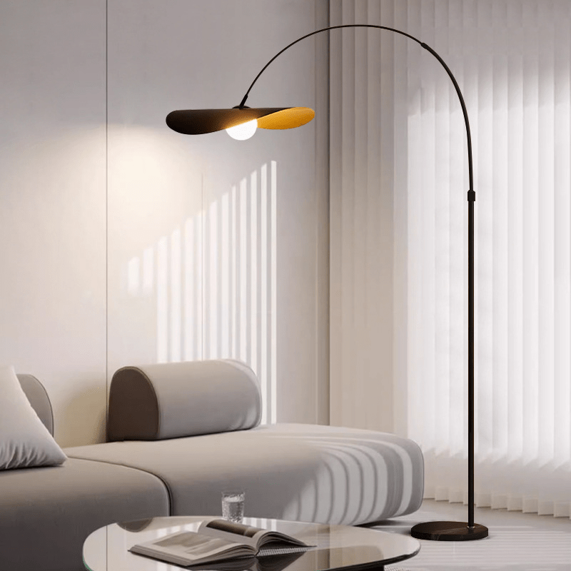 Minimalist Standing Lamp with Ambient LED Glow – Handcrafted Iron & Acrylic Design for Living Room & Bedroom | Thomler