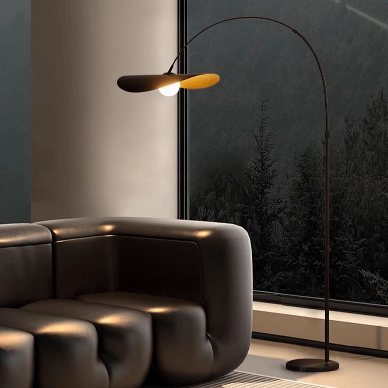 Minimalist Standing Lamp with Ambient LED Glow – Handcrafted Iron & Acrylic Design for Living Room & Bedroom | Thomler