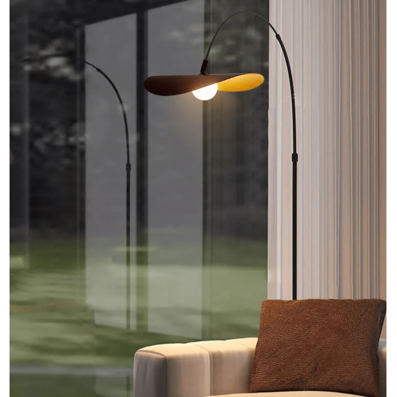Minimalist Standing Lamp with Ambient LED Glow – Handcrafted Iron & Acrylic Design for Living Room & Bedroom | Thomler
