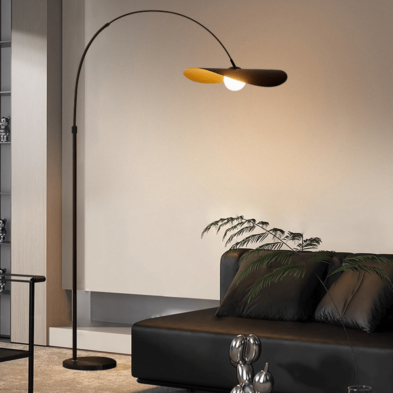 Minimalist Standing Lamp with Ambient LED Glow – Handcrafted Iron & Acrylic Design for Living Room & Bedroom | Thomler
