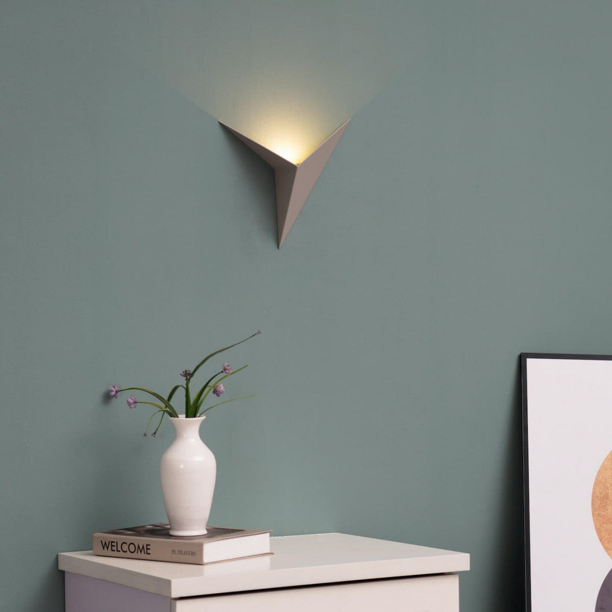 Triangle LED Wall Light Modern Geometric Sconce Nordic Home Lighting Fixture Adjustable Color | Thomler