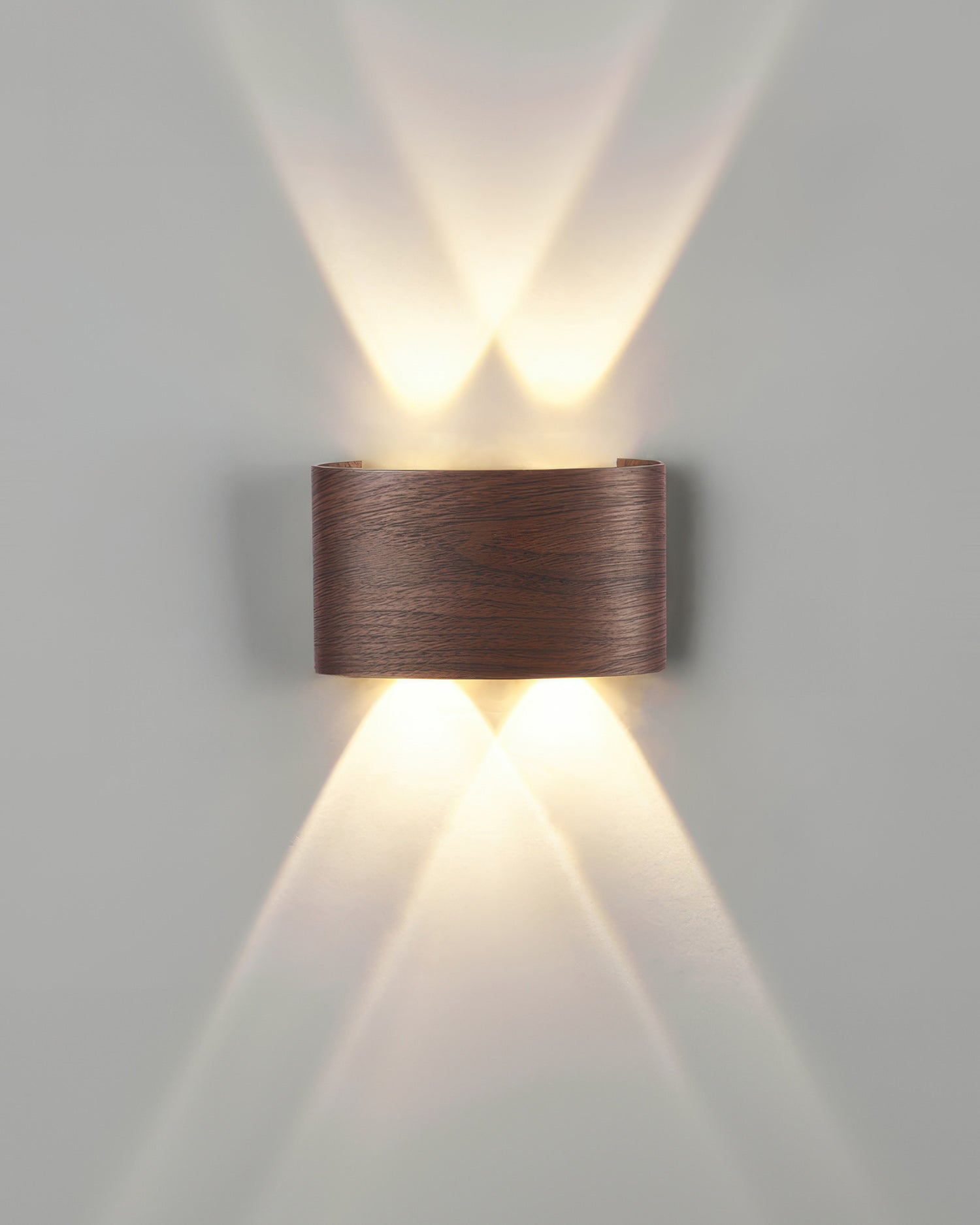 Wall Lamp Wood Look 10W Warm White Indoor Outdoor Hallway Up Down Light Modern LED Sconce Balcony Lighting | Thomler