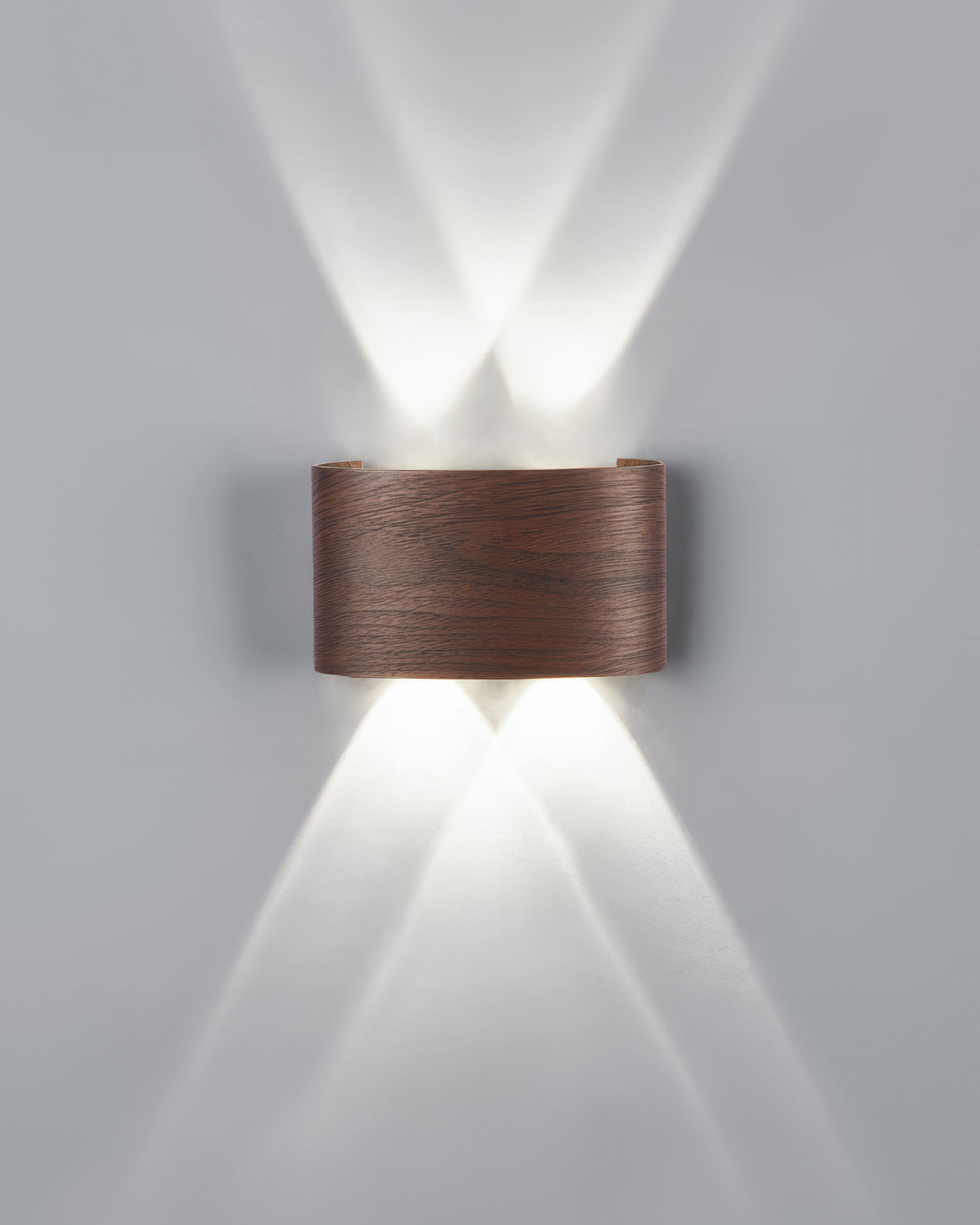 Wall Lamp Wood Look 10W Warm White Indoor Outdoor Hallway Up Down Light Modern LED Sconce Balcony Lighting | Thomler