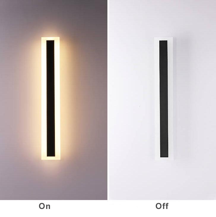 Vertical LED Outdoor Wall Light Fixture – Waterproof Aluminum Sconce for Home Facade, Patio & Entryway – Modern Architectural Exterior | Thomler