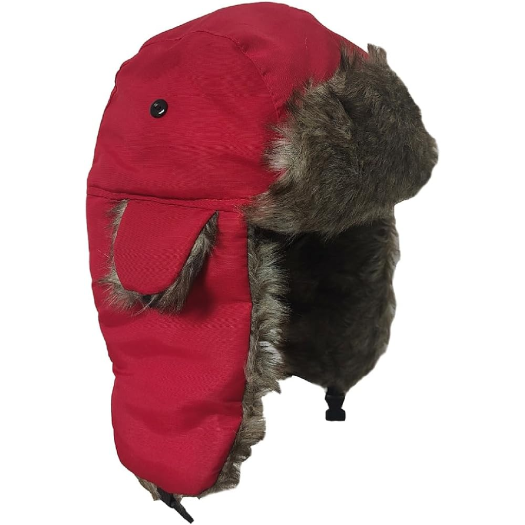 Insulated Winter Aviator Hat with Ear Flaps & Chin Strap – Windproof Faux Fur-Lined Cap for Men & Women – Cold Weather Headwear | Thomler