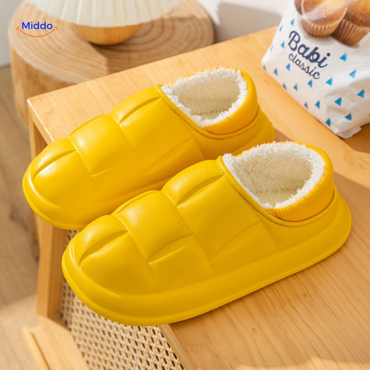 Indoor-Outdoor Slippers with Removable Plush Liner – Anti-Slip Cotton House Shoes for Fall & Winter | Thomler