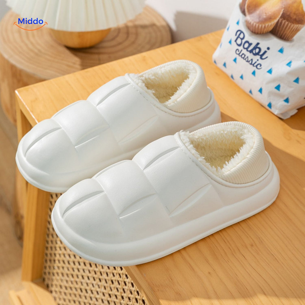 Indoor-Outdoor Slippers with Removable Plush Liner – Anti-Slip Cotton House Shoes for Fall & Winter | Thomler
