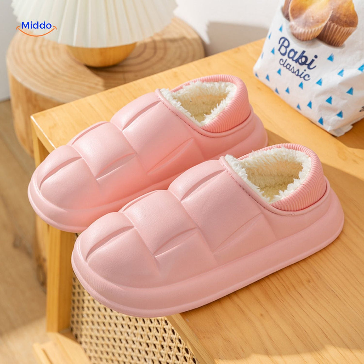 Indoor-Outdoor Slippers with Removable Plush Liner – Anti-Slip Cotton House Shoes for Fall & Winter | Thomler