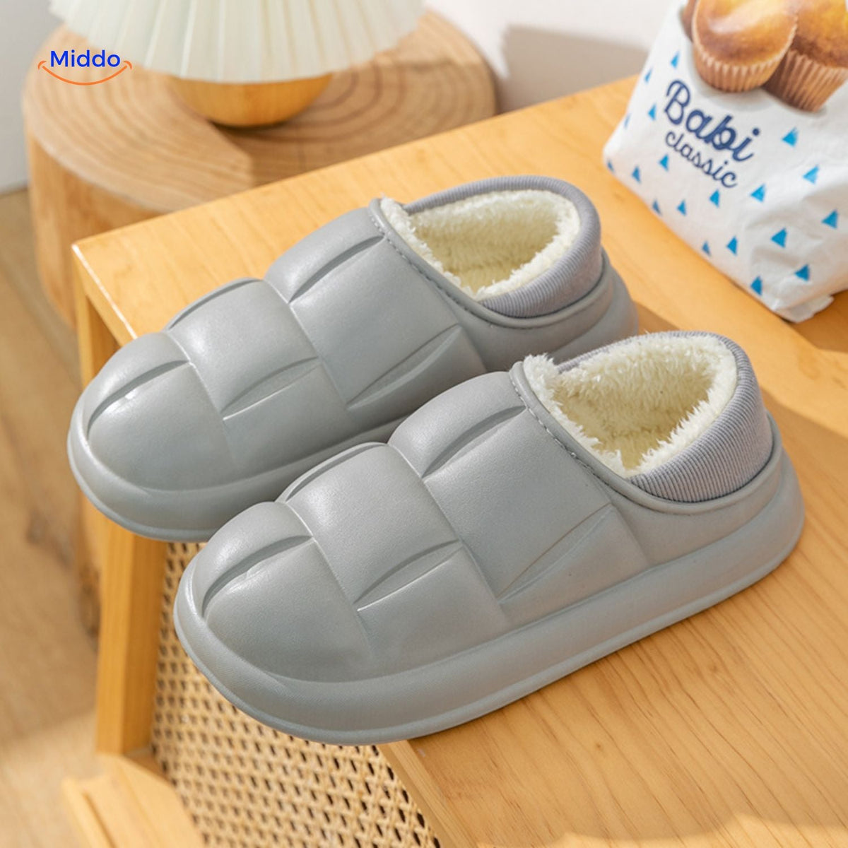 Indoor-Outdoor Slippers with Removable Plush Liner – Anti-Slip Cotton House Shoes for Fall & Winter | Thomler