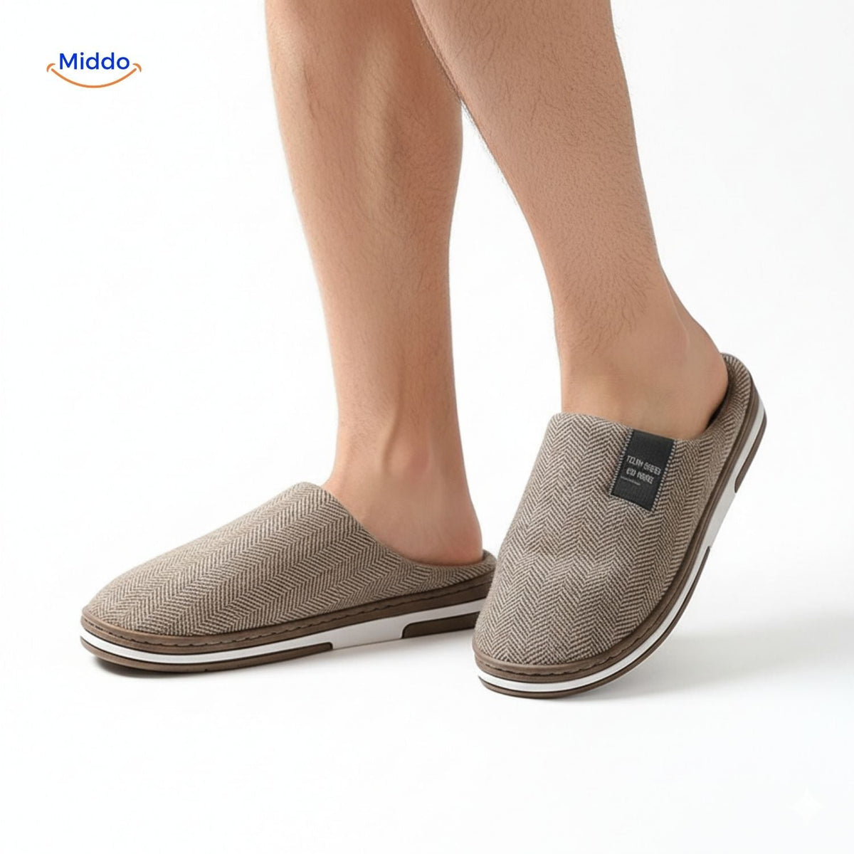 Plush Cotton House Slippers – Non-Slip Sole, Warm Fleece Lining for Indoor Comfort | Thomler