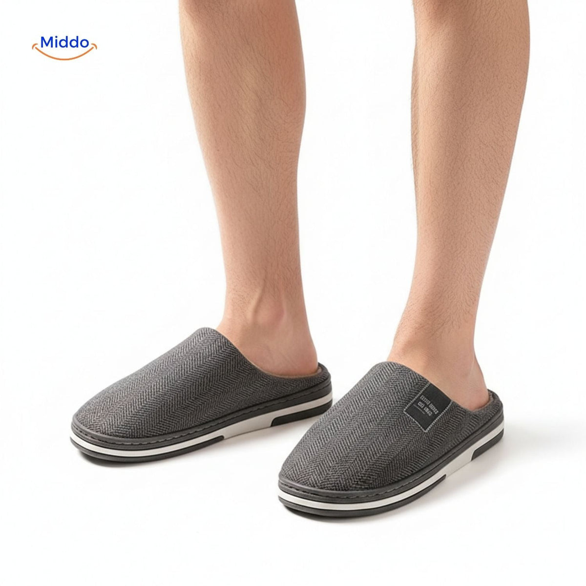 Plush Cotton House Slippers – Non-Slip Sole, Warm Fleece Lining for Indoor Comfort | Thomler