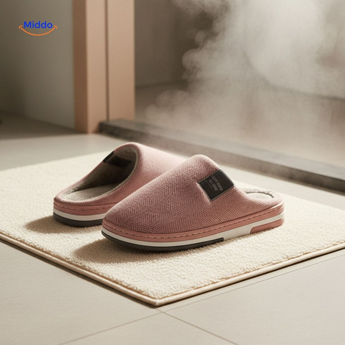 Plush Cotton House Slippers – Non-Slip Sole, Warm Fleece Lining for Indoor Comfort | Thomler