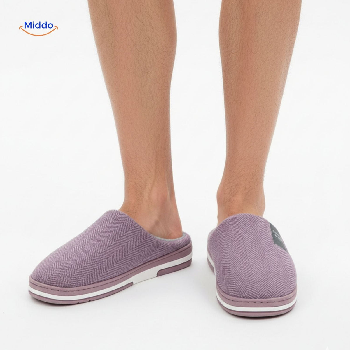 Plush Cotton House Slippers – Non-Slip Sole, Warm Fleece Lining for Indoor Comfort | Thomler