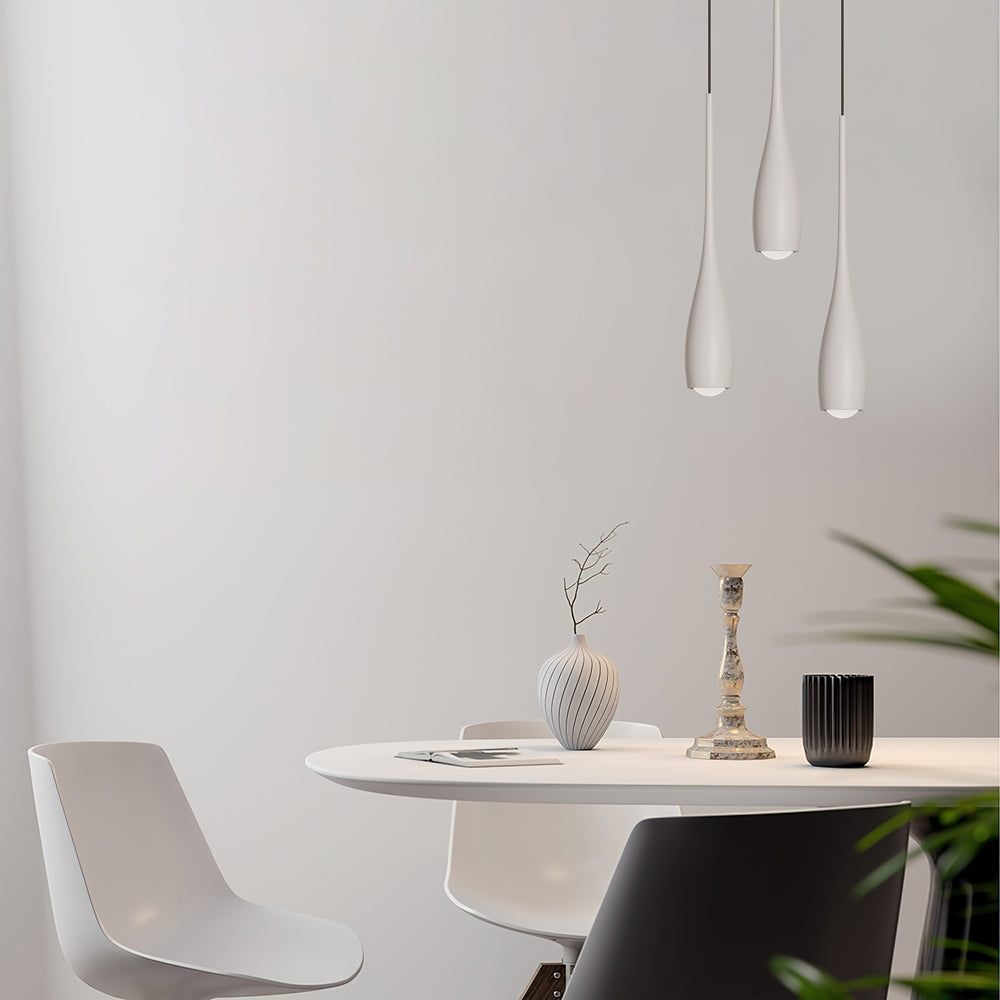 Pendant Light Aluminum 12W 11.8 in Adjustable Modern Dining Room Bedroom Kitchen Ceiling Lamp | Thomler