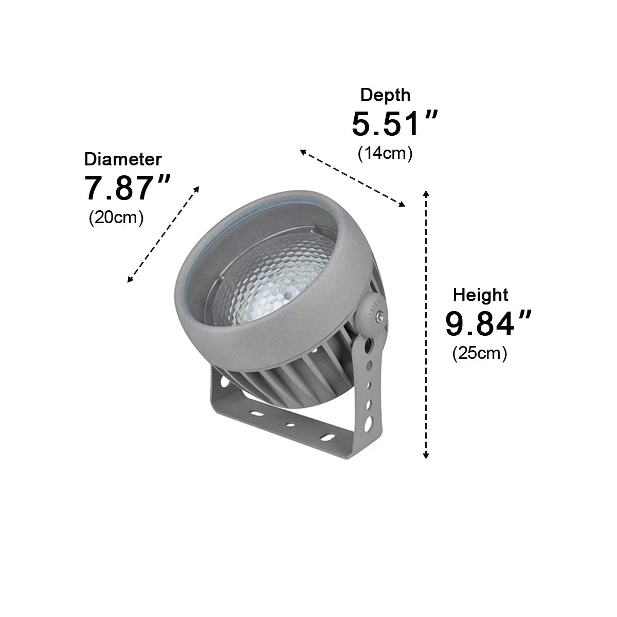 LED Ripple Effect Landscape Spotlight with Adjustable Beam for Garden, Patio & Outdoor | Thomler