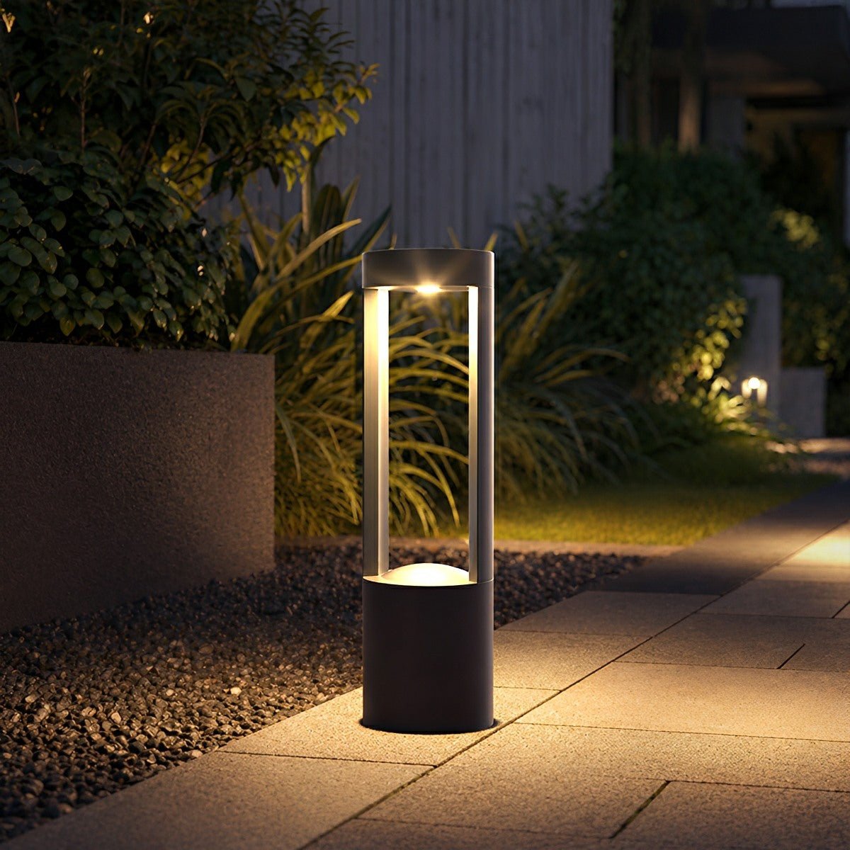 Outdoor Column Bollard Light 7W LED Aluminum Weather-Resistant Pathway Lighting for Lawn Garden Yard Walkway Villa | Thomler