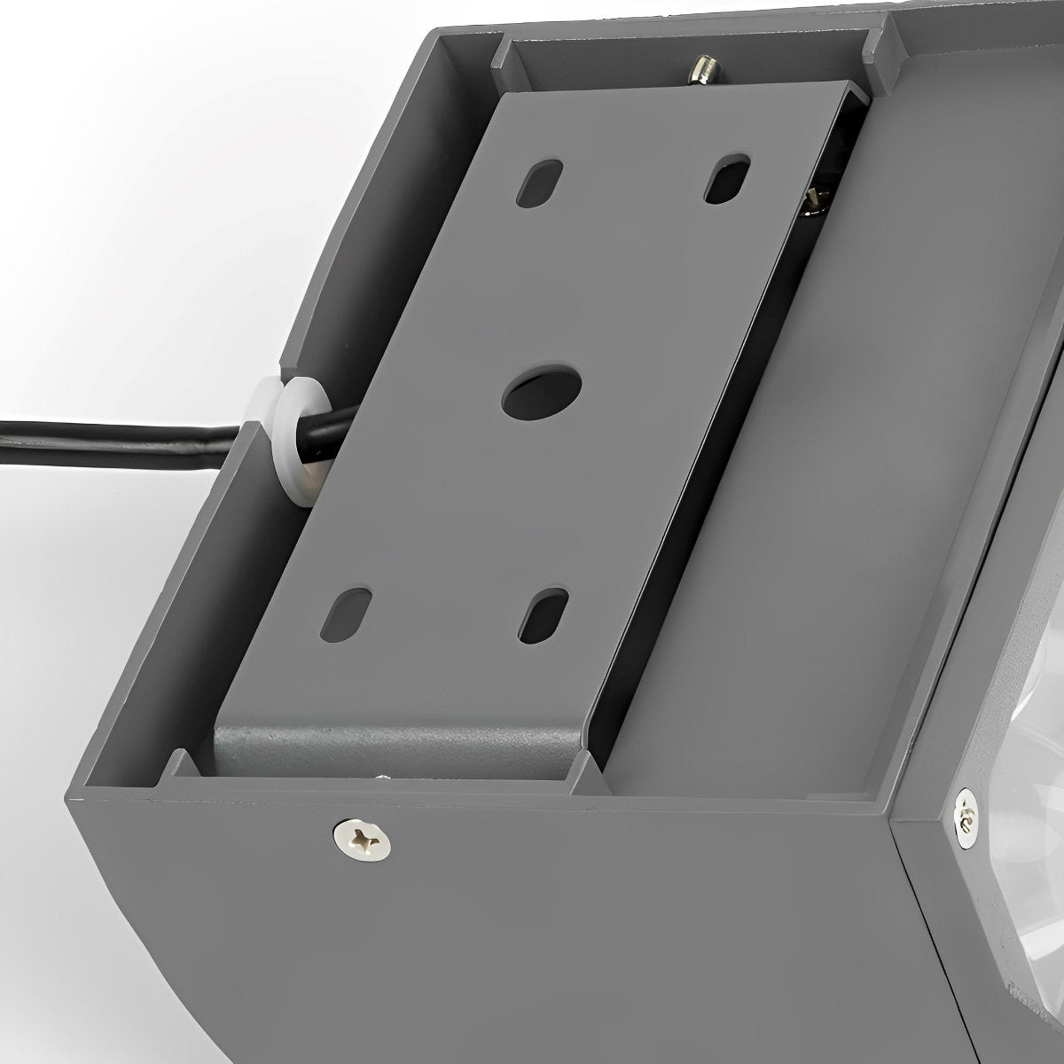 Outdoor LED Spotlight Die Cast Aluminum 20W Adjustable Gray Exterior Wall Light 5.9 in x 4.4 in x 3.5 in For Home Hotel Building Facade Illumination Waterproof Long-Range | Thomler