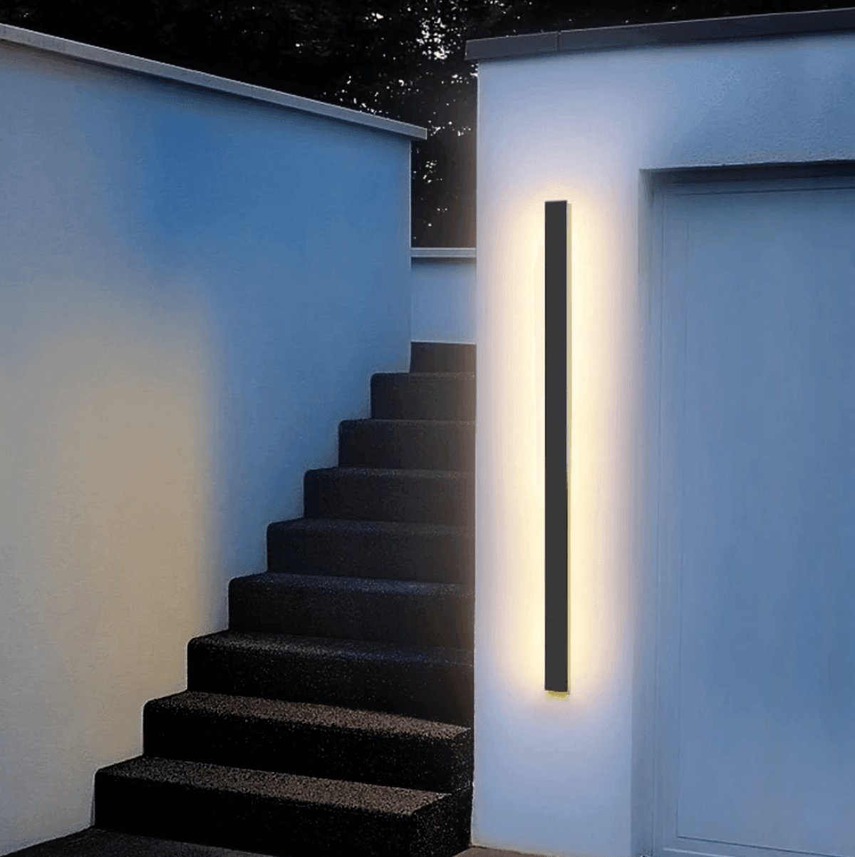 Outdoor Vertical LED Wall Sconce – Weatherproof Aluminum Up/Down Light for Patio, Porch & Garden | Thomler