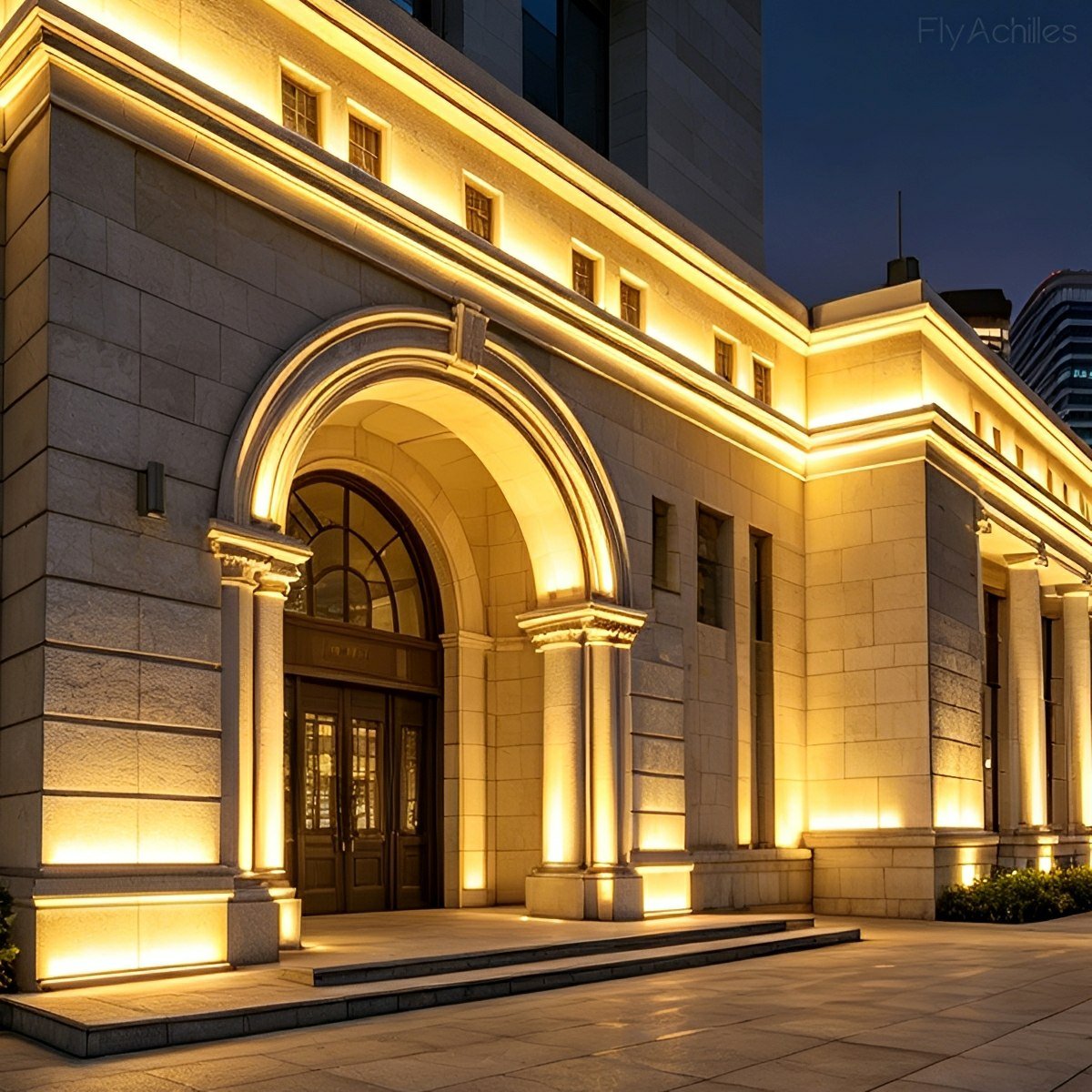 Outdoor Architectural Linear LED Fixture – Weather-Resistant Accent Lighting for Building Facades | Thomler