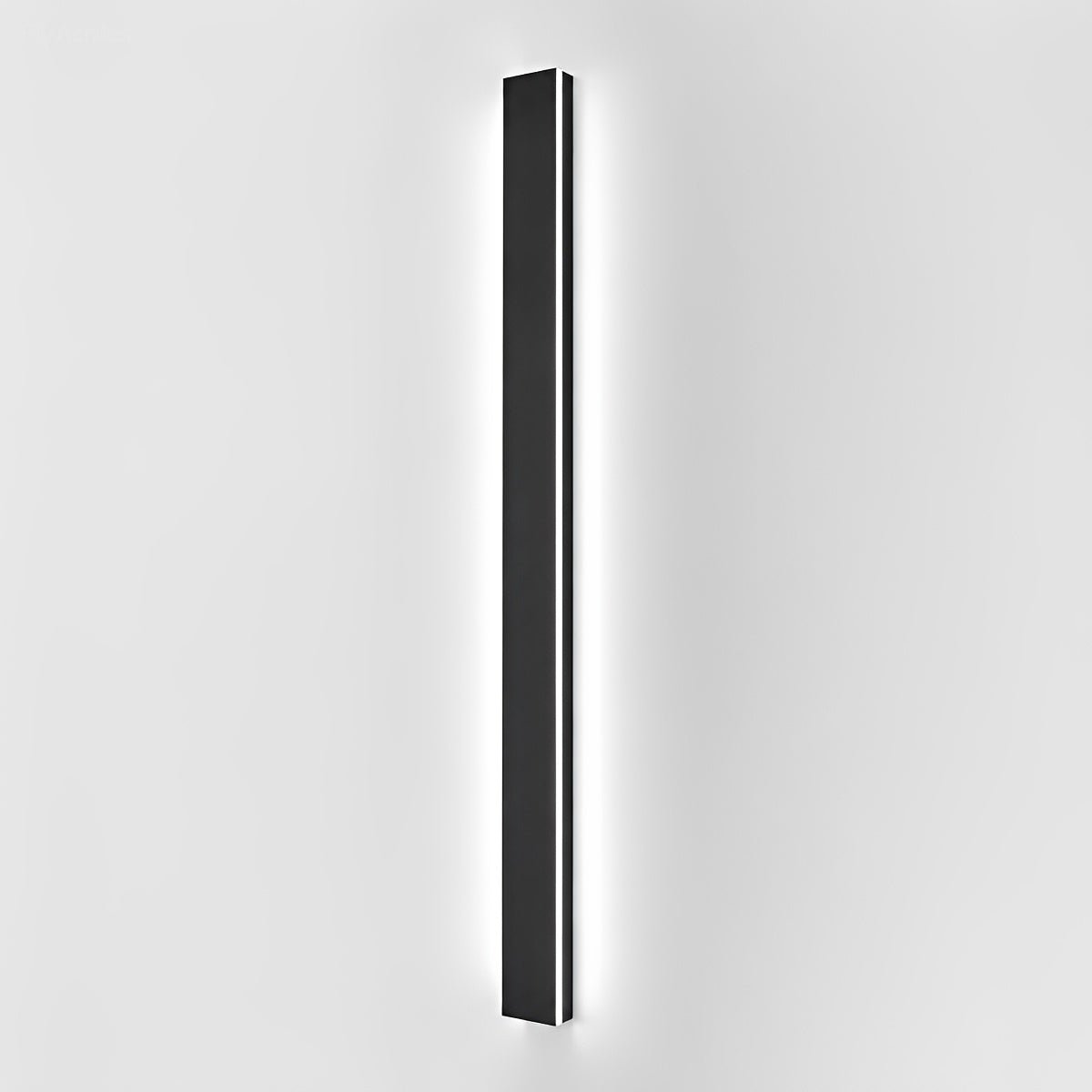 Linear Aluminum Exterior Sconce 485lm IP65 Rated for Entryway Deck Pathway Facade in Black | Thomler