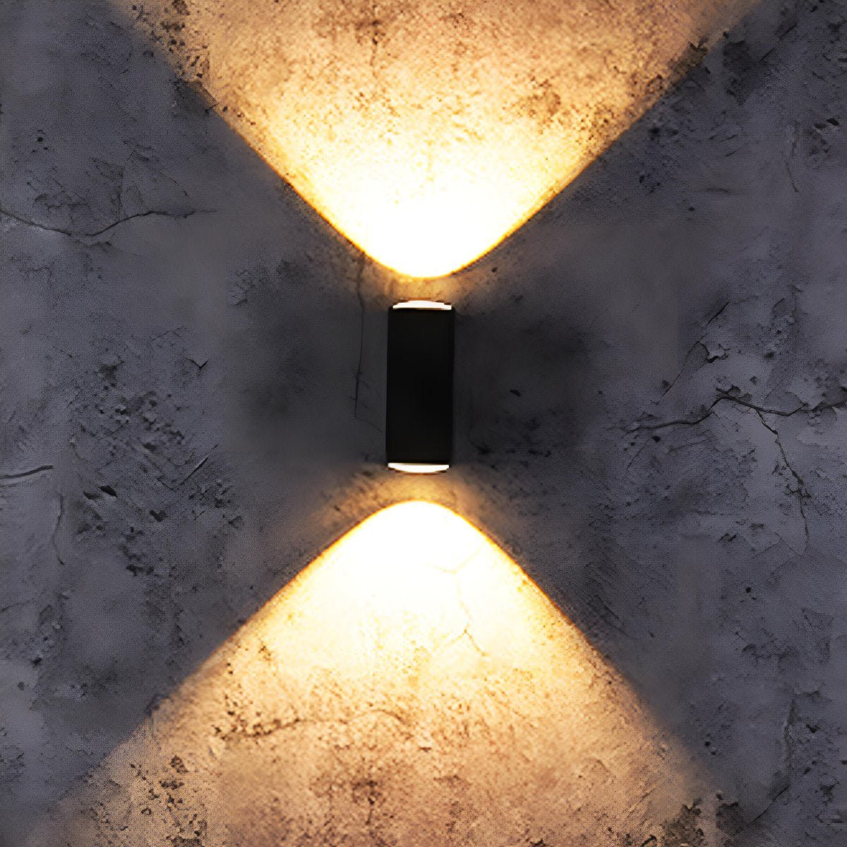 Wall Light Aluminium 2×5W Black Outdoor Facade Up Down LED Waterproof Entrance Lamp | Thomler