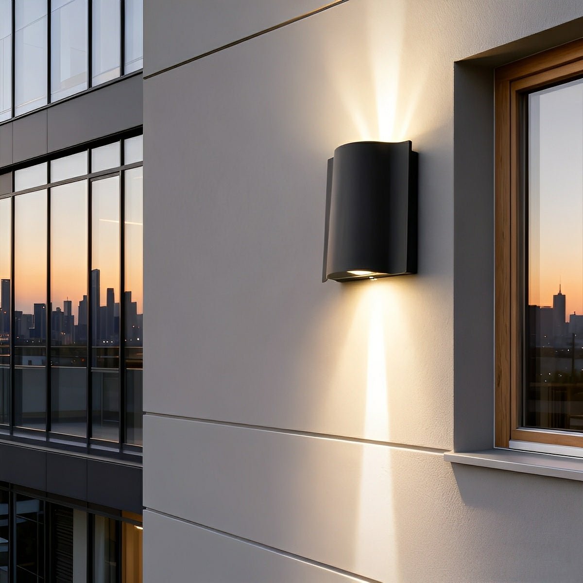Wall Sconce Aluminum 6W-18W Black Outdoor Up Down Lighting Patio Garden Courtyard Villa Exterior Illumination | Thomler