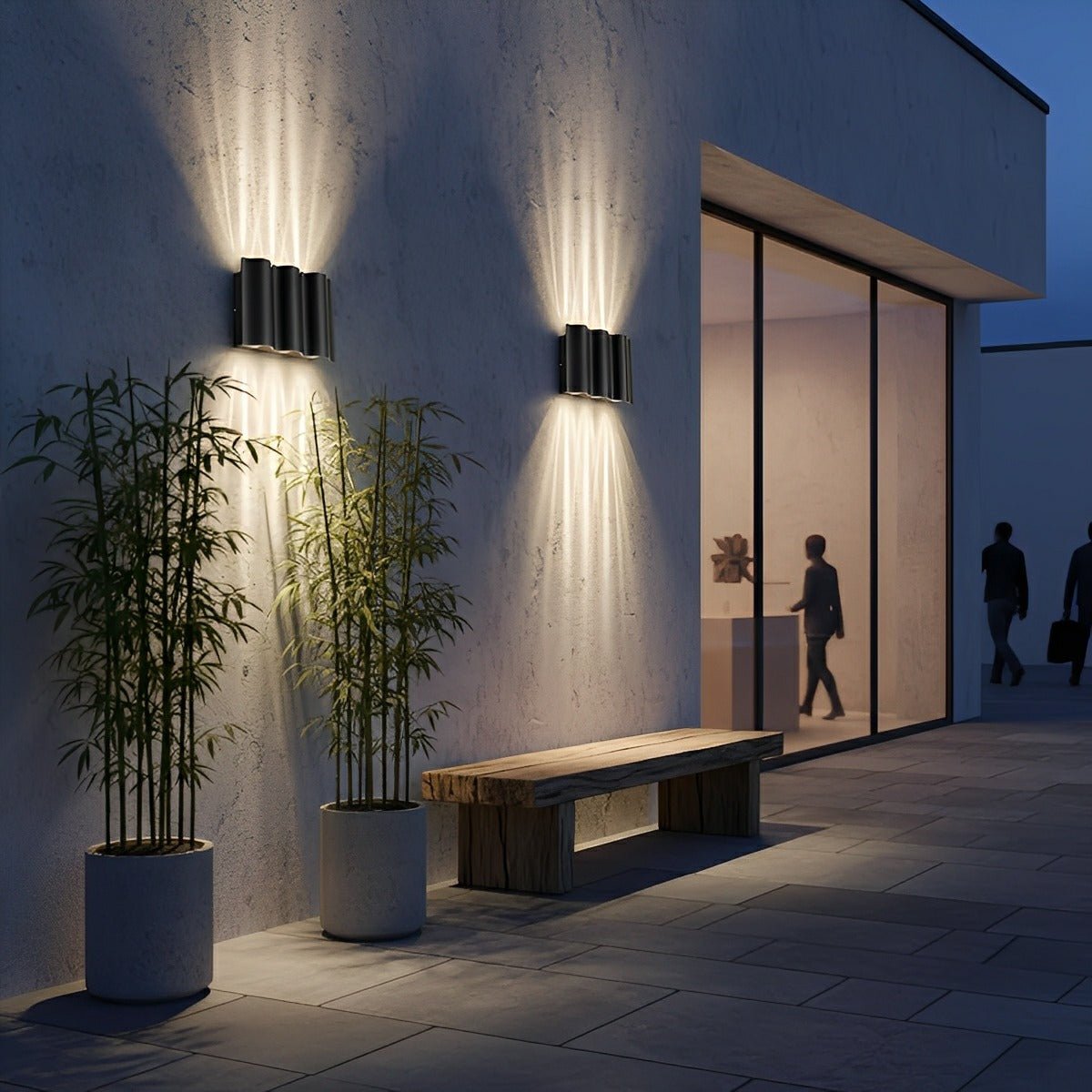 Wall Sconce Aluminum 6W-18W Black Outdoor Up Down Lighting Patio Garden Courtyard Villa Exterior Illumination | Thomler