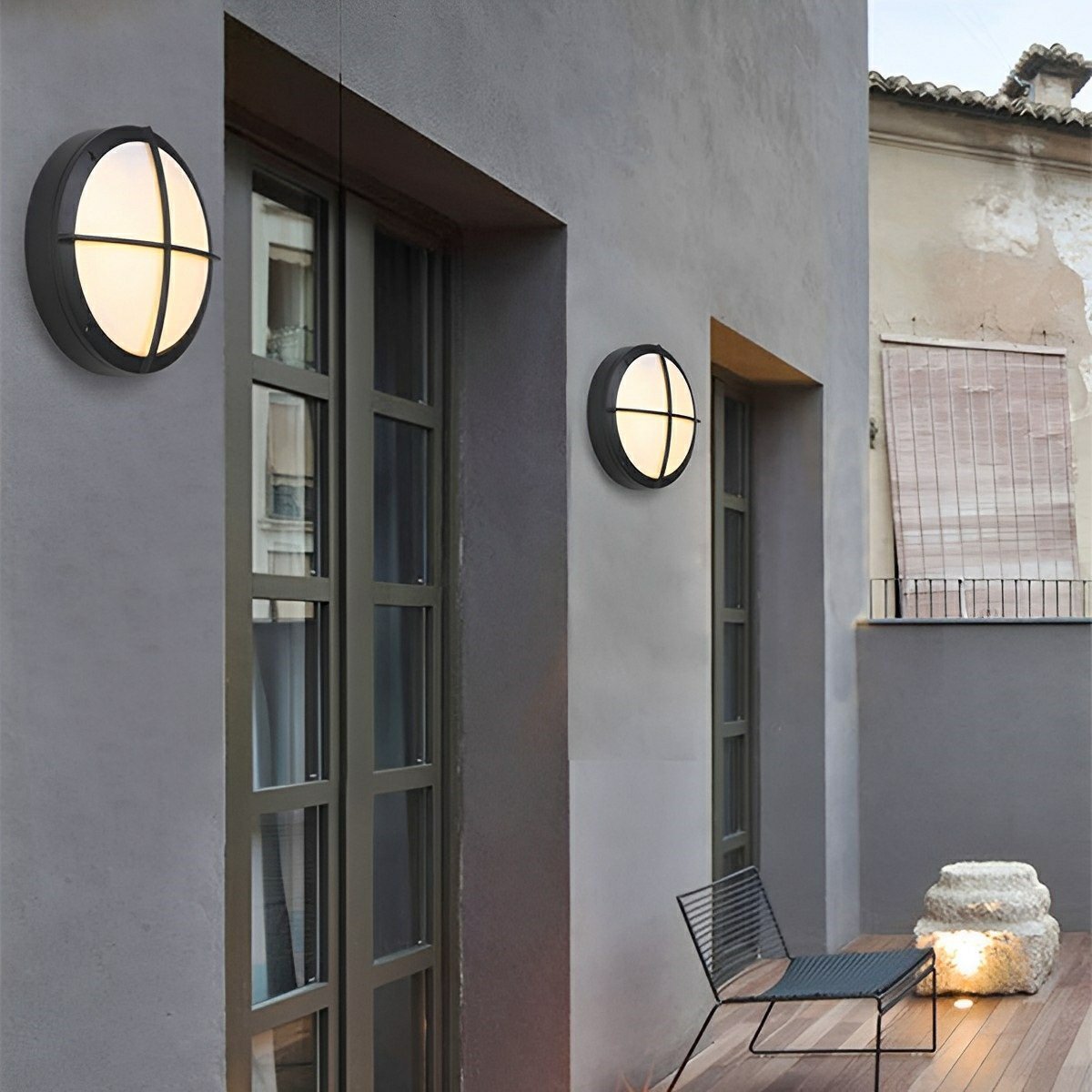 Wall Lamp Die-Cast Aluminum LED 10.8 in Warm White Outdoor Porch Garden Patio Lighting Modern Minimalist Fixtures | Thomler