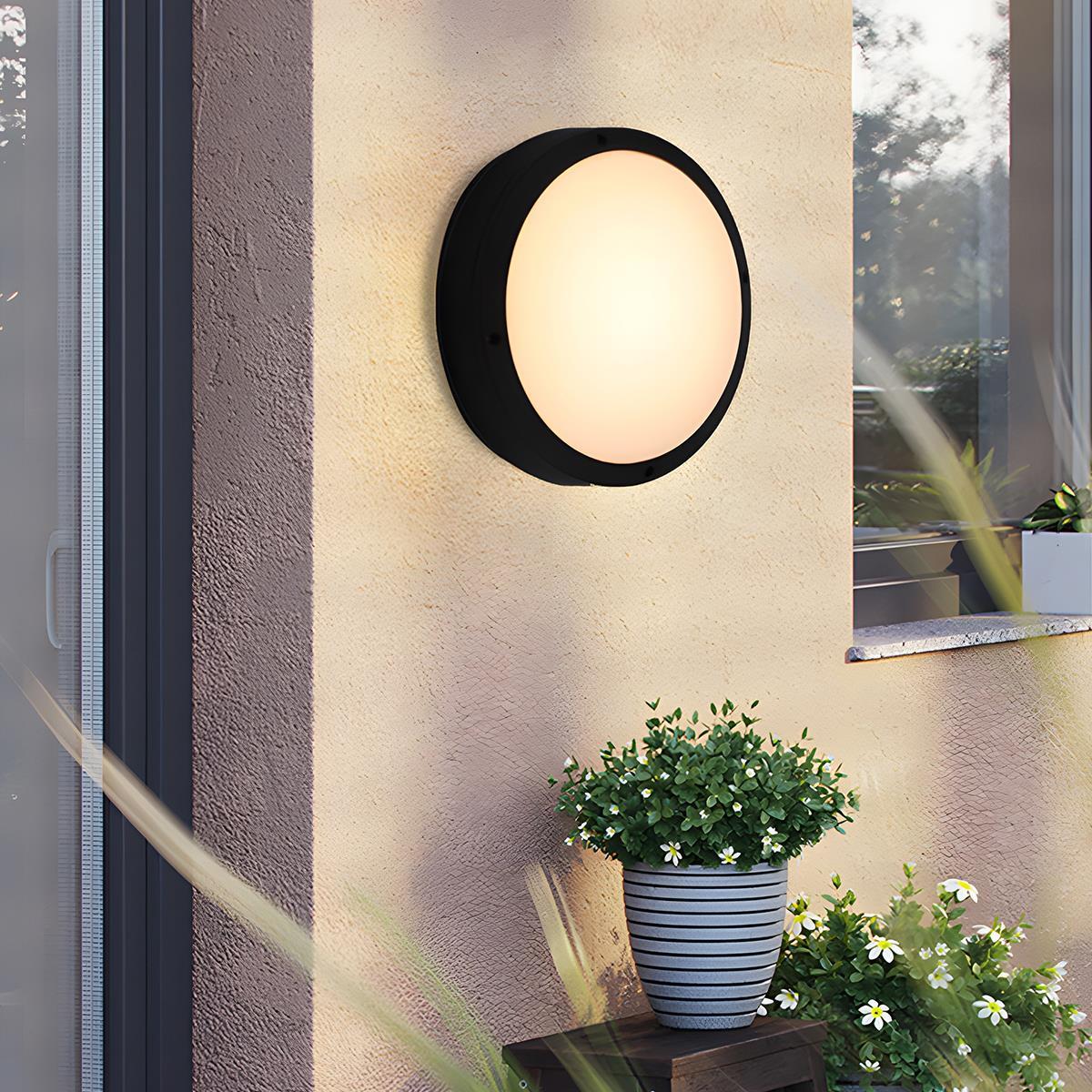 Wall Lamp Die-Cast Aluminum LED 10.8 in Warm White Outdoor Porch Garden Patio Lighting Modern Minimalist Fixtures | Thomler