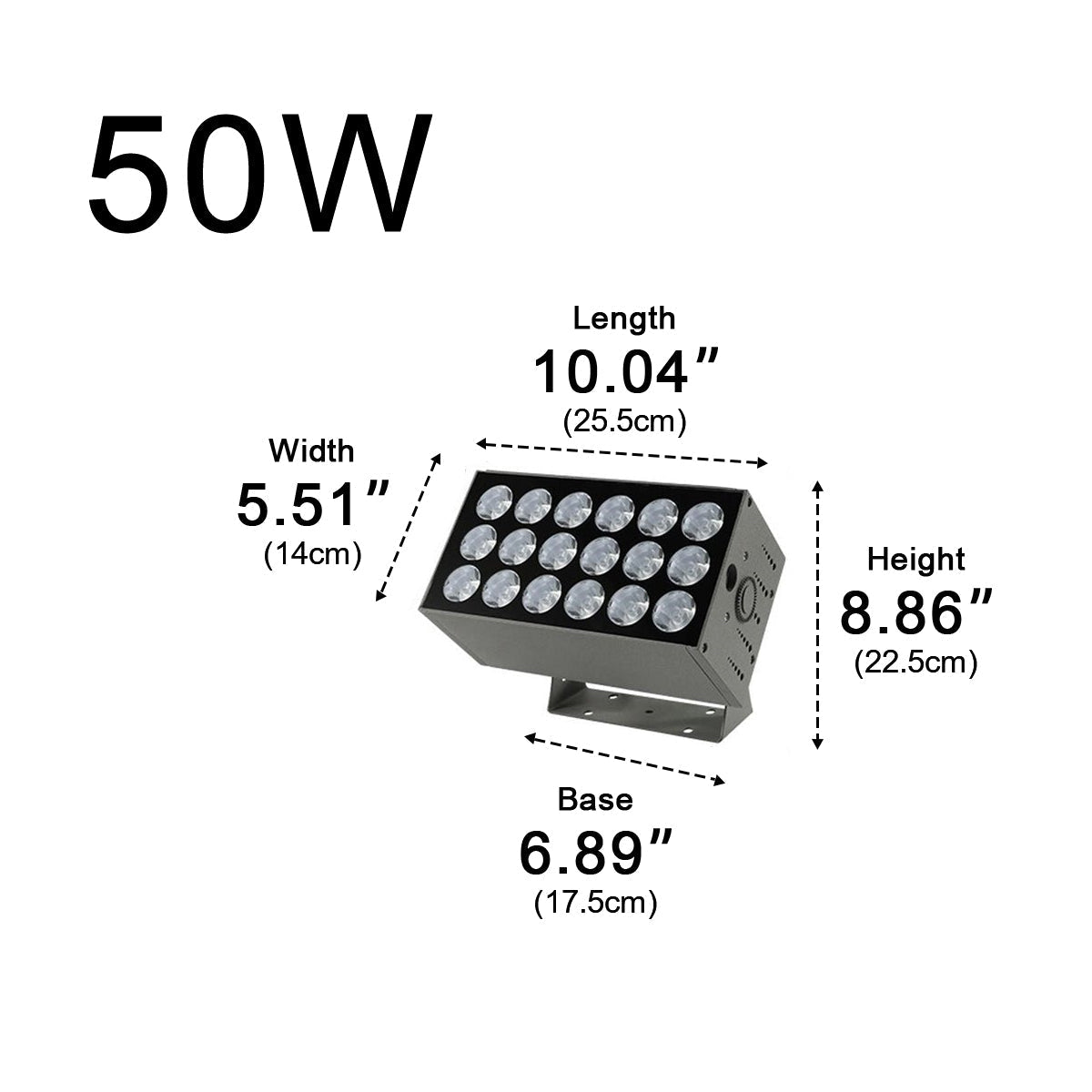 Outdoor LED Spotlight Die Cast Aluminum 20W Adjustable Gray Exterior Wall Light 5.9 in x 4.4 in x 3.5 in For Home Hotel Building Facade Illumination Waterproof Long-Range | Thomler