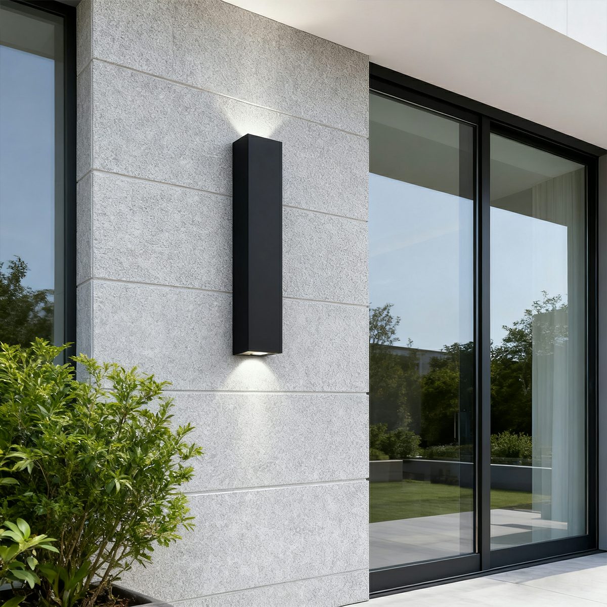 Wall Sconce Aluminum 20W Black 11 in Outdoor Porch Patio Garden LED Lighting Up Down | Thomler