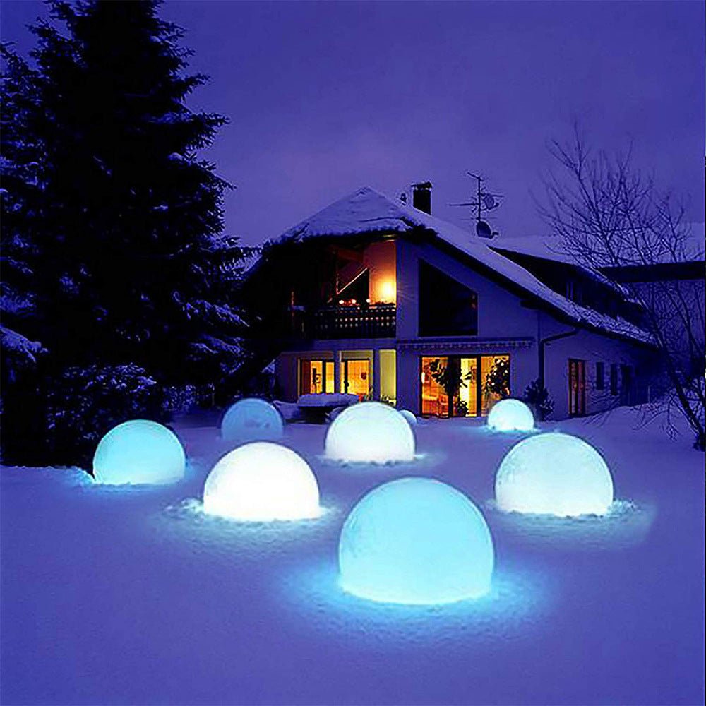 Globe Light PVC 10 in Waterproof Outdoor Patio LED 16 Colors Remote Control Decor | Thomler
