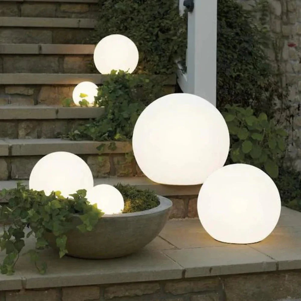 LED Solar Garden Sphere 10-Inch Waterproof Color-Changing Remote Controlled Wireless Rechargeable Yard Pathway Landscape Lighting for Patio | Thomler