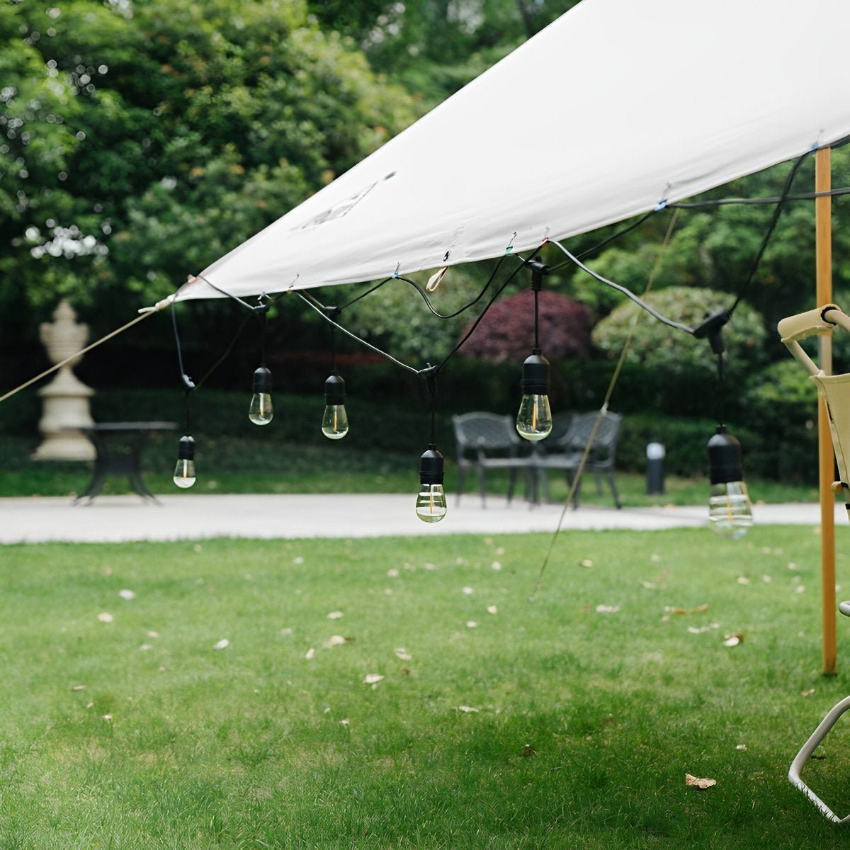 Vintage Edison Globe Cafe String Lights – Weather-Resistant Decorative Patio Lighting for Deck Pergola Wedding Bistro Backyard Party | Thomler