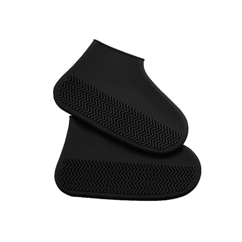 Reusable Silicone Overshoes for Rain & Snow Protection – Foldable Slip-On Boot Covers for Men Women Kids Outdoor Hiking Camping | Thomler