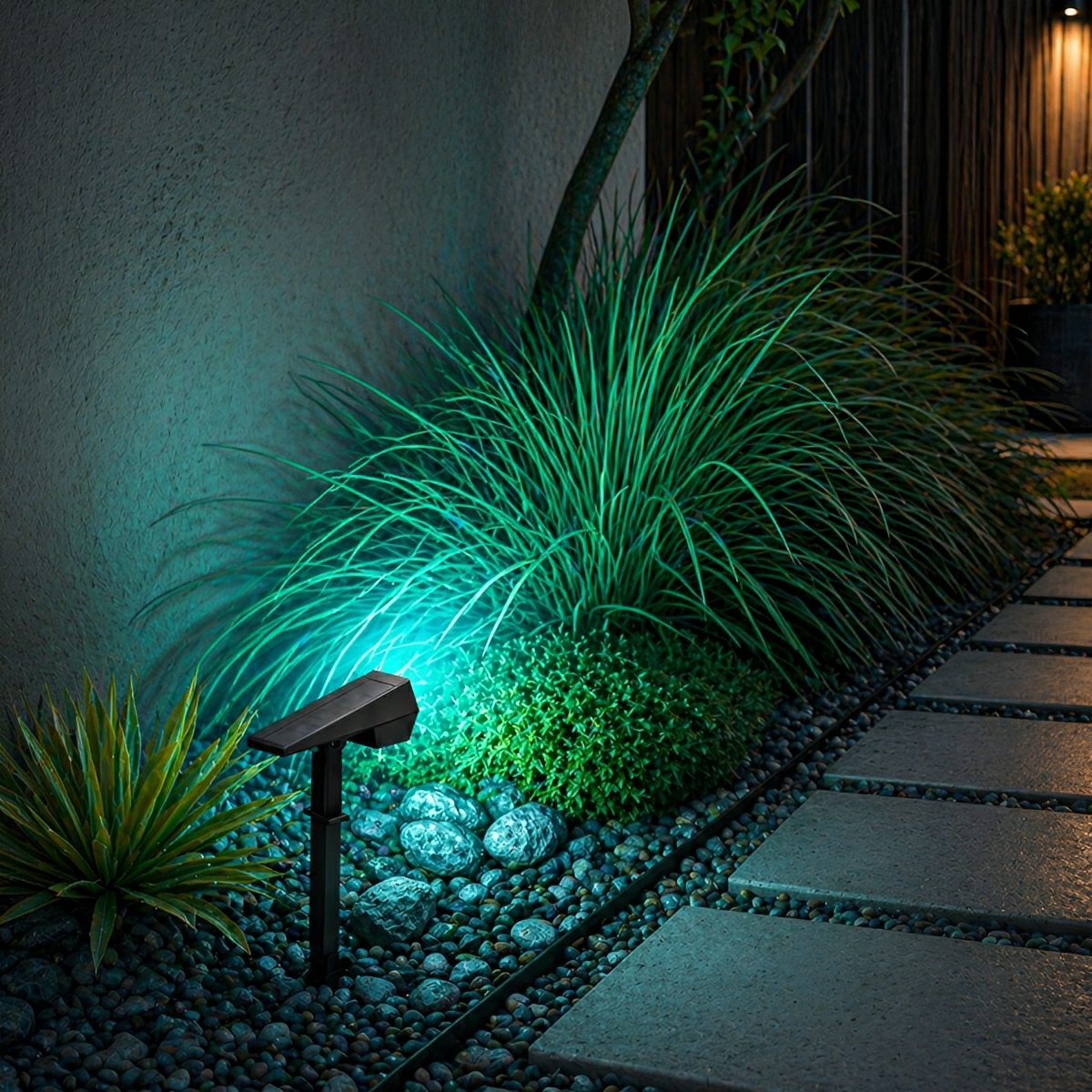 Solar-Powered LED Accent Light for Yards, Patios & Gardens – Directional Ground or Wall Mount | Thomler